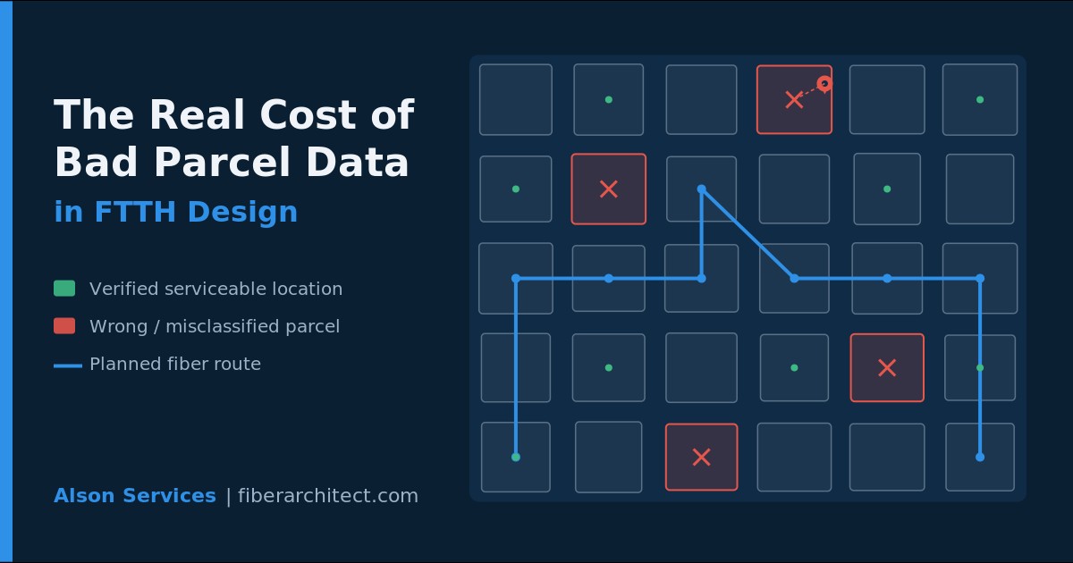 The Real Cost of Bad Parcel Data in FTTH Design
